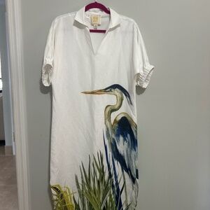Emily McCarthy -Poppy Caftan - Heron